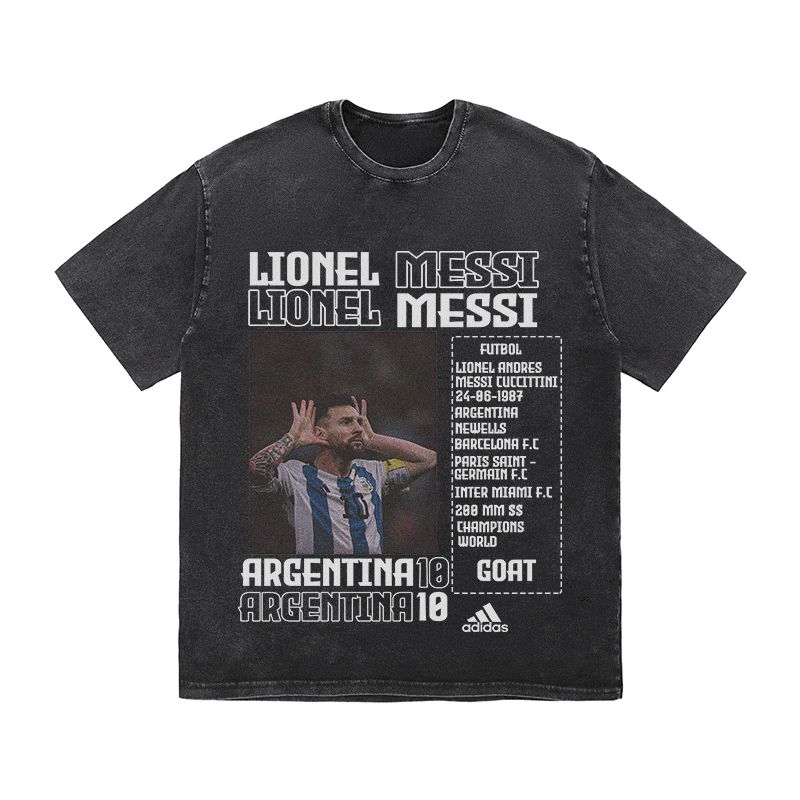 RDMCLOTHINGART tapestry hoodie MESSI HEAVY WEIGHT COTTON TEE-8822