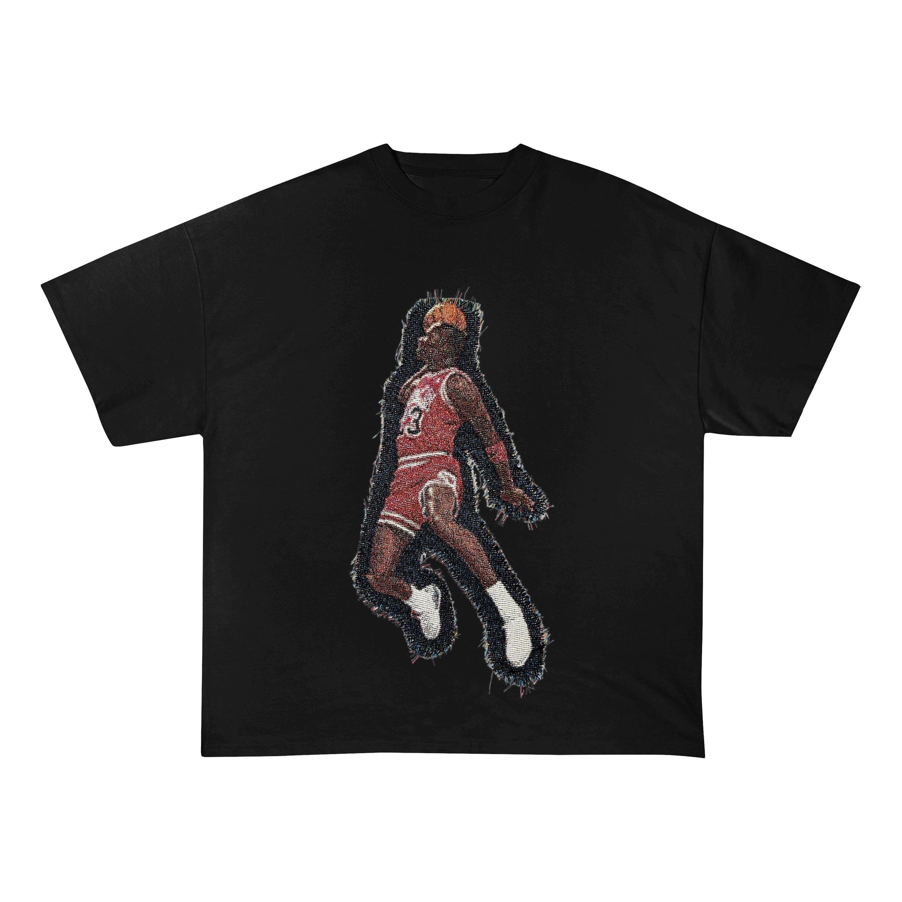 MJ FLY HEAVY WEIGHT PATCH TEE-8117 - RDMCLOTHINGART