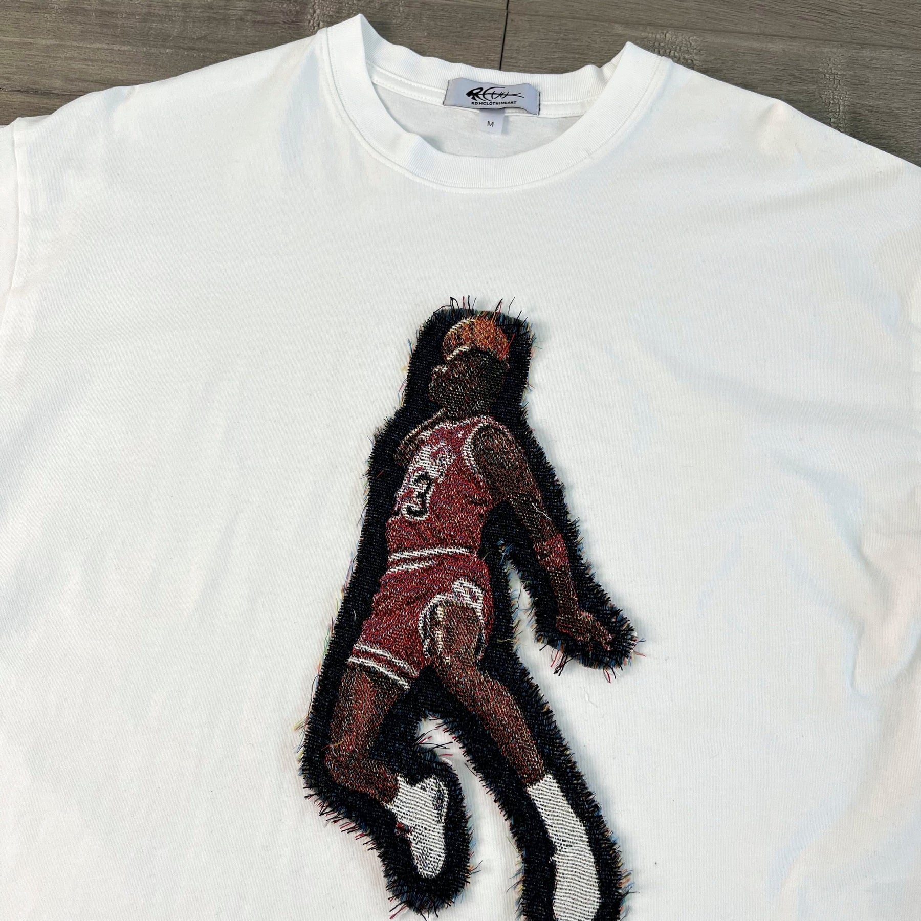 MJ FLY HEAVY WEIGHT PATCH TEE-8117 - RDMCLOTHINGART