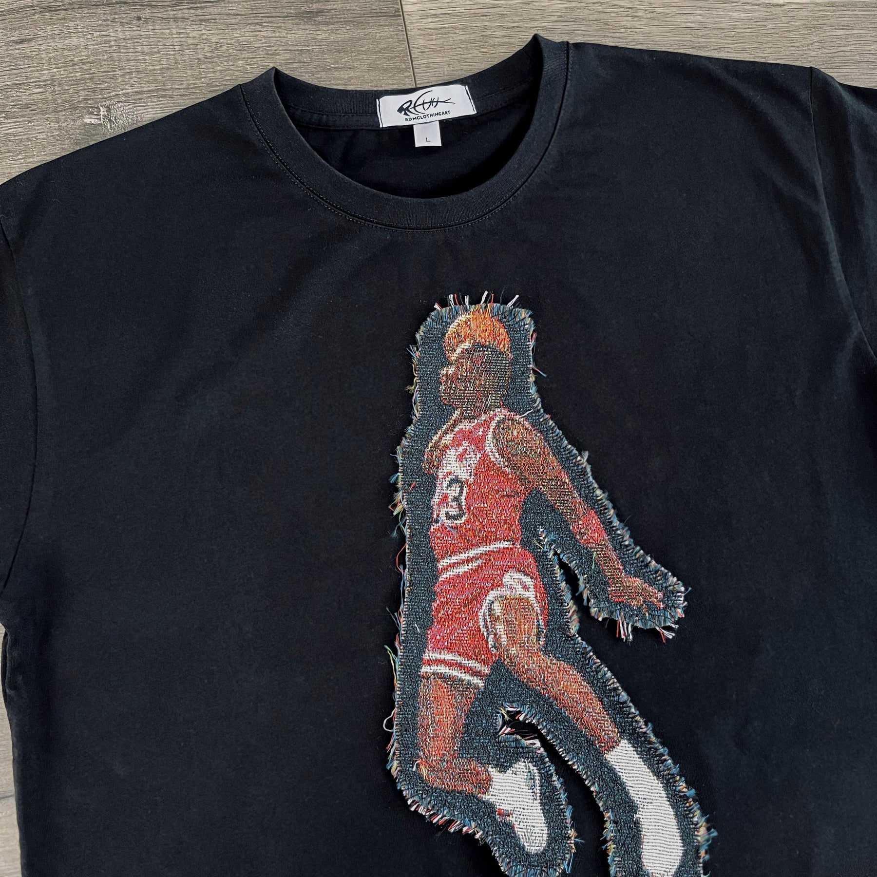 MJ FLY HEAVY WEIGHT PATCH TEE-8117 - RDMCLOTHINGART