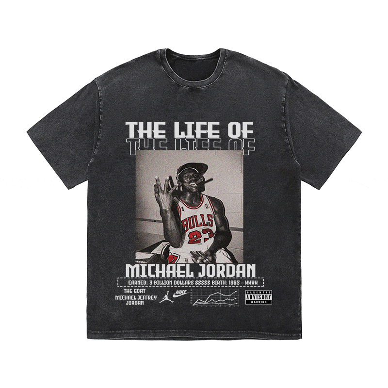 RDMCLOTHINGART tapestry hoodie MJ HEAVY WEIGHT COTTON TEE-8823