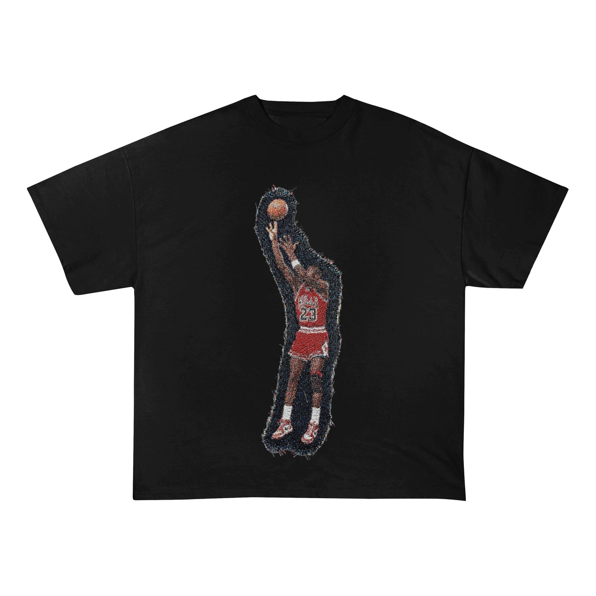 MJ SHOOTING V2 HEAVY WEIGHT PATCH TEE-8120 - RDMCLOTHINGART