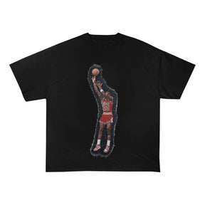 MJ SHOOTING V2 HEAVY WEIGHT PATCH TEE-8120 - RDMCLOTHINGART