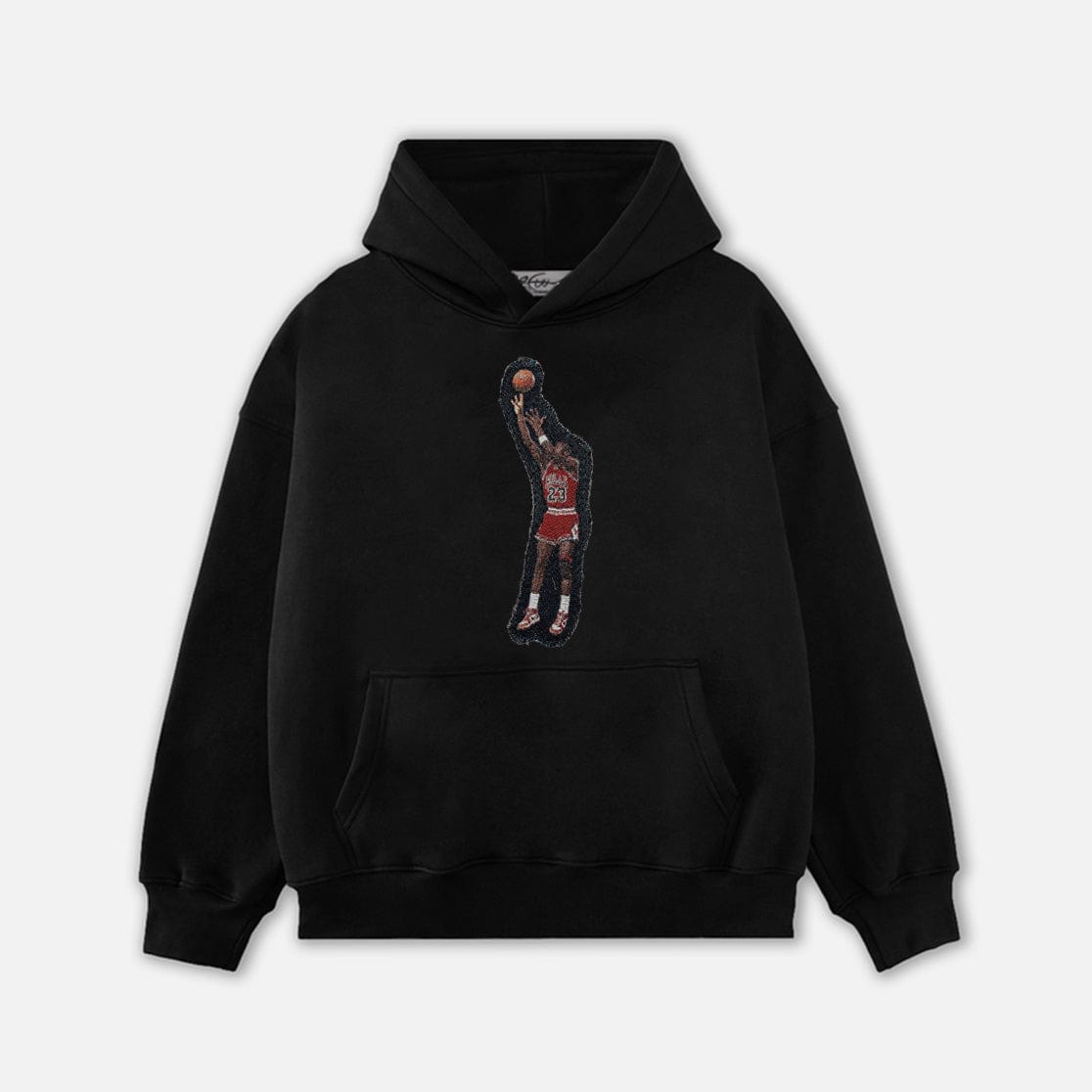 MJ SHOOTING V2 TAPESTRY PATCH HOODIE-9014 - RDMCLOTHINGART