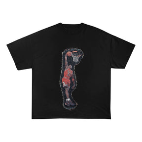 MJ SLAM HEAVY WEIGHT PATCH TEE-8116 - RDMCLOTHINGART