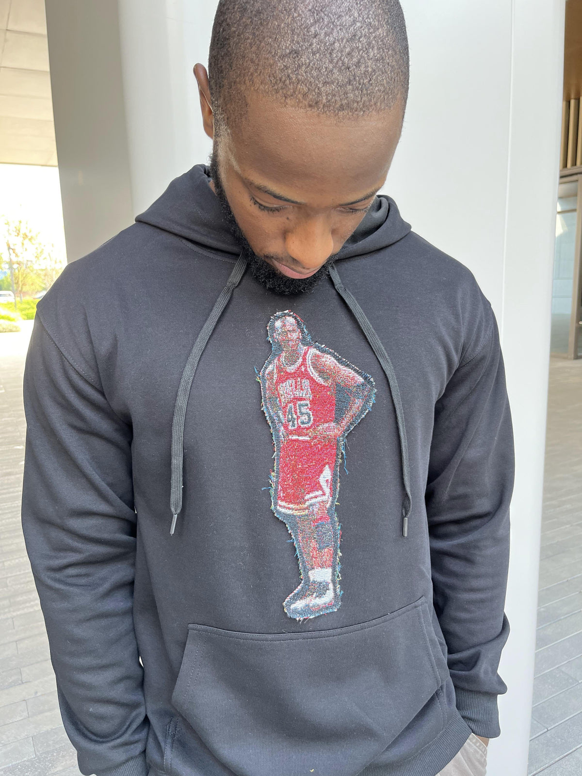 MJ TAPESTRY PATCH HOODIE-9007 - RDMCLOTHINGART