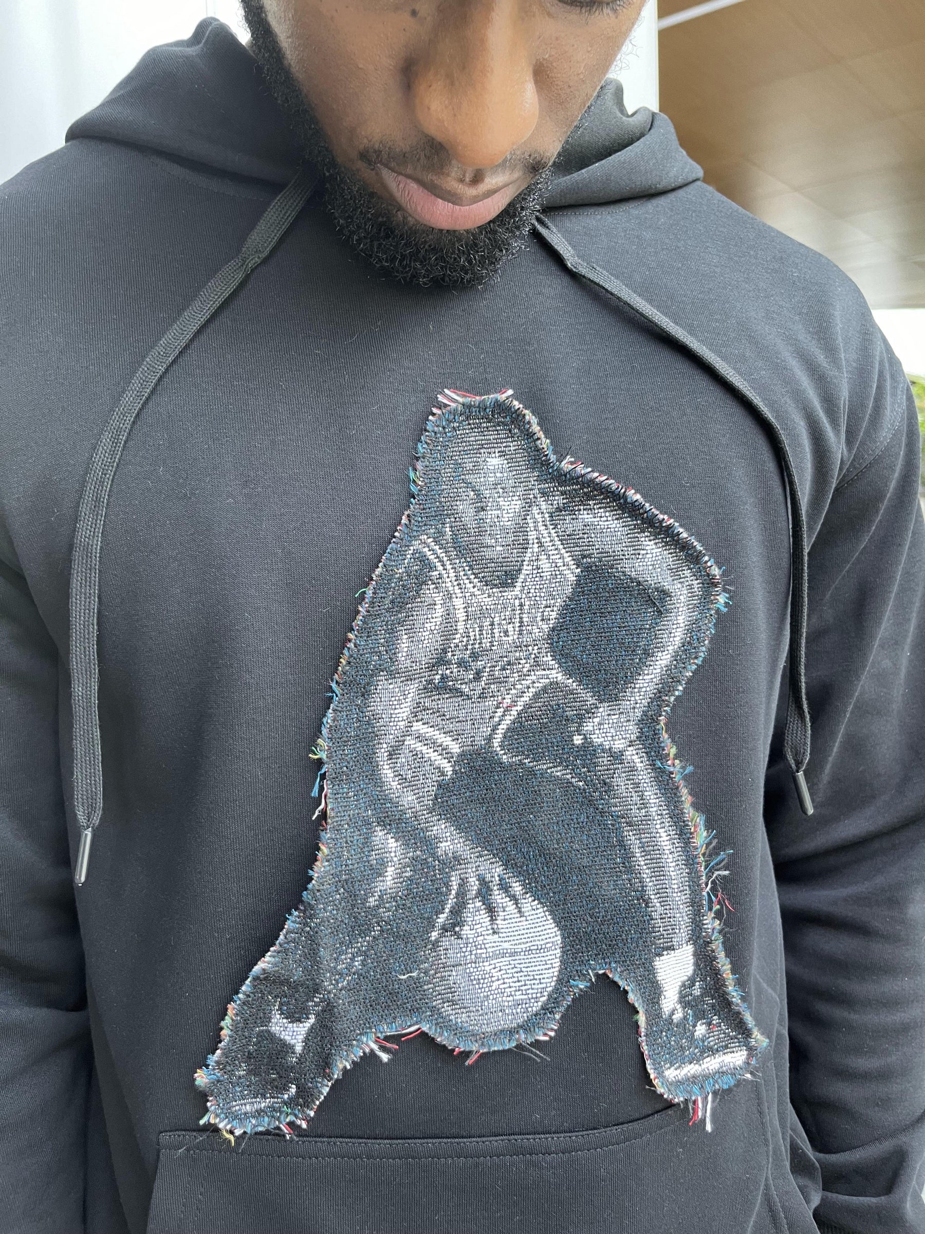 MJ TAPESTRY PATCH HOODIE-9038 - RDMCLOTHINGART