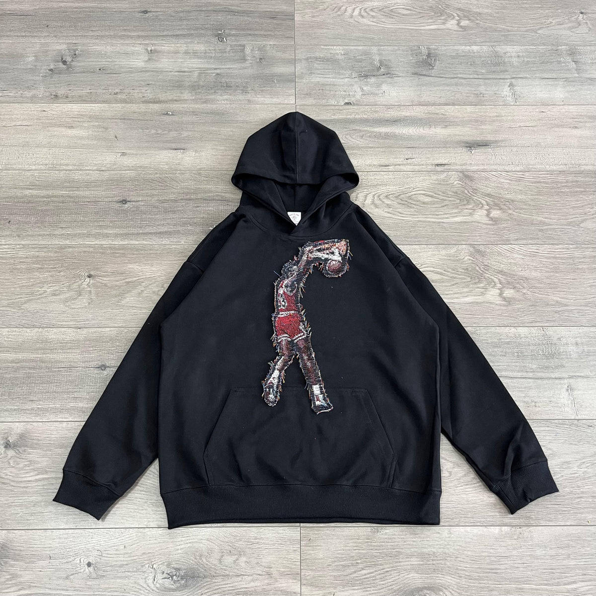 MJ TAPESTRY PATCH HOODIE-9045 - RDMCLOTHINGART