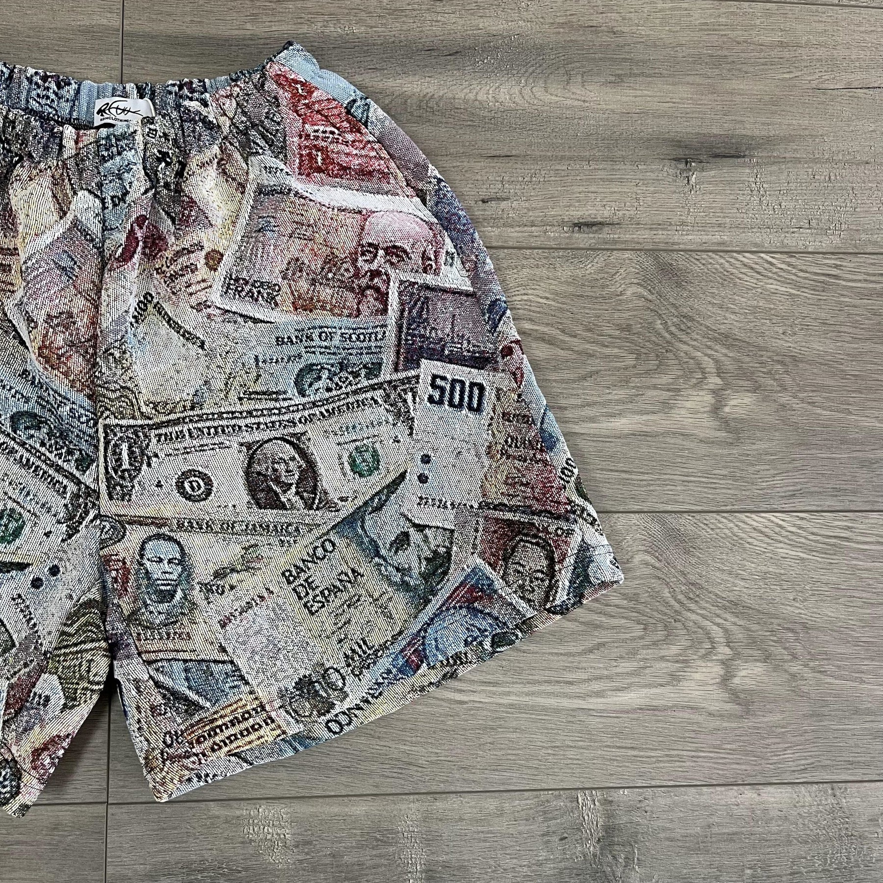 MONEY TAPESTRY SHORT - RDMCLOTHINGART