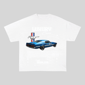 RDMCLOTHINGART tapestry hoodie MUSTANG HEAVY WEIGHT COTTON TEE-9108