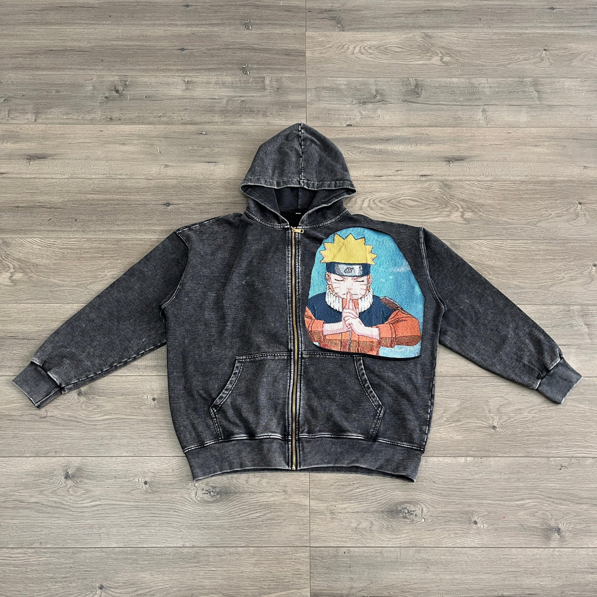 RDMCLOTHINGART tapestry hoodie NARUTO TAPESTRY PATCH HOODIE-9247
