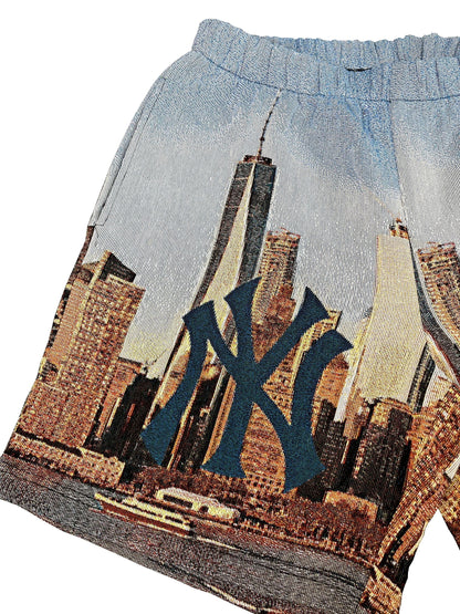 RDMCLOTHINGART tapestry hoodie NEW YORK TAPESTRY SHORTS