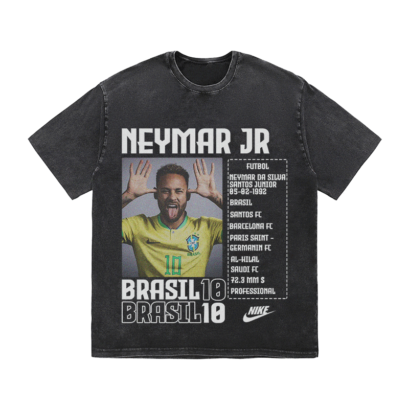 RDMCLOTHINGART tapestry hoodie NEYMAR HEAVY WEIGHT COTTON TEE-8824