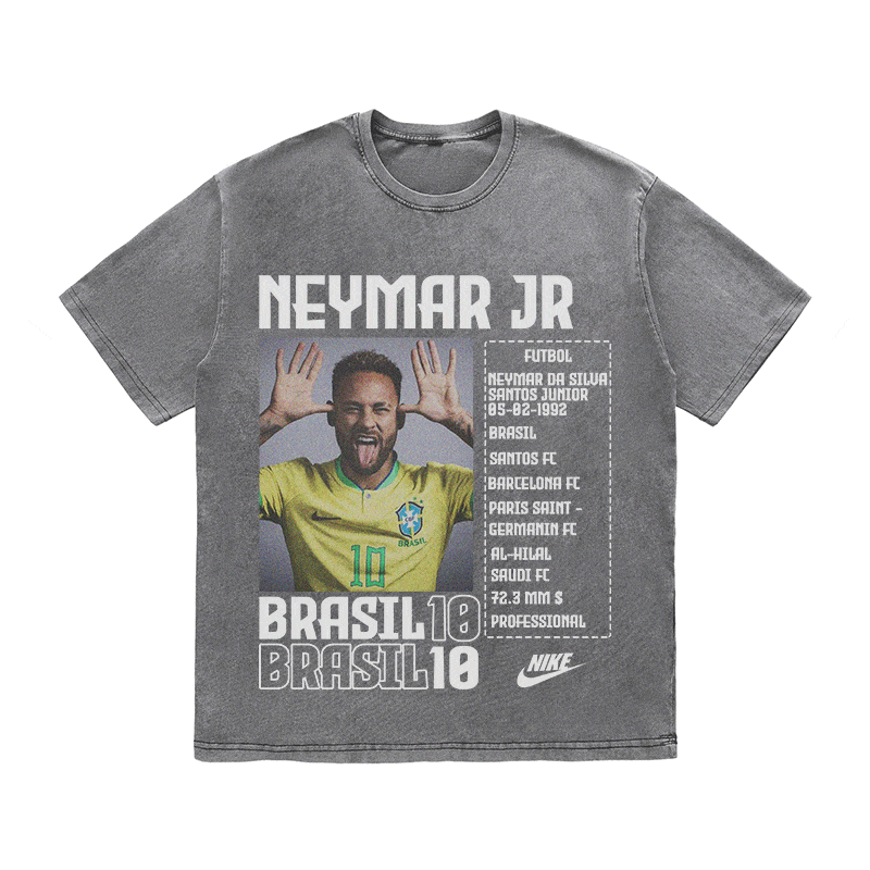 RDMCLOTHINGART tapestry hoodie NEYMAR HEAVY WEIGHT COTTON TEE-8824