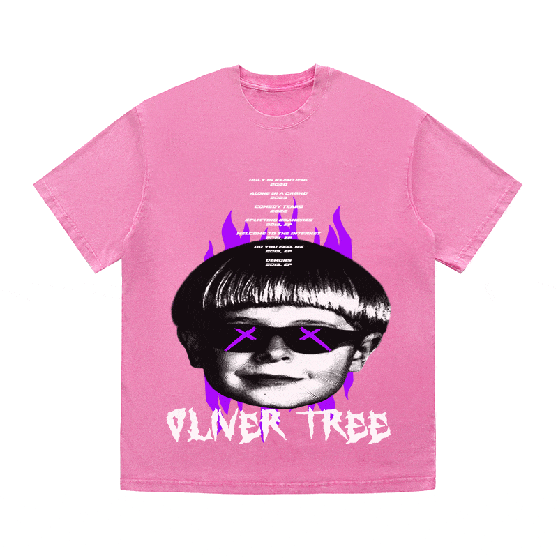 RDMCLOTHINGART tapestry hoodie OLIVER TREE HEAVY WEIGHT COTTON TEE-8890