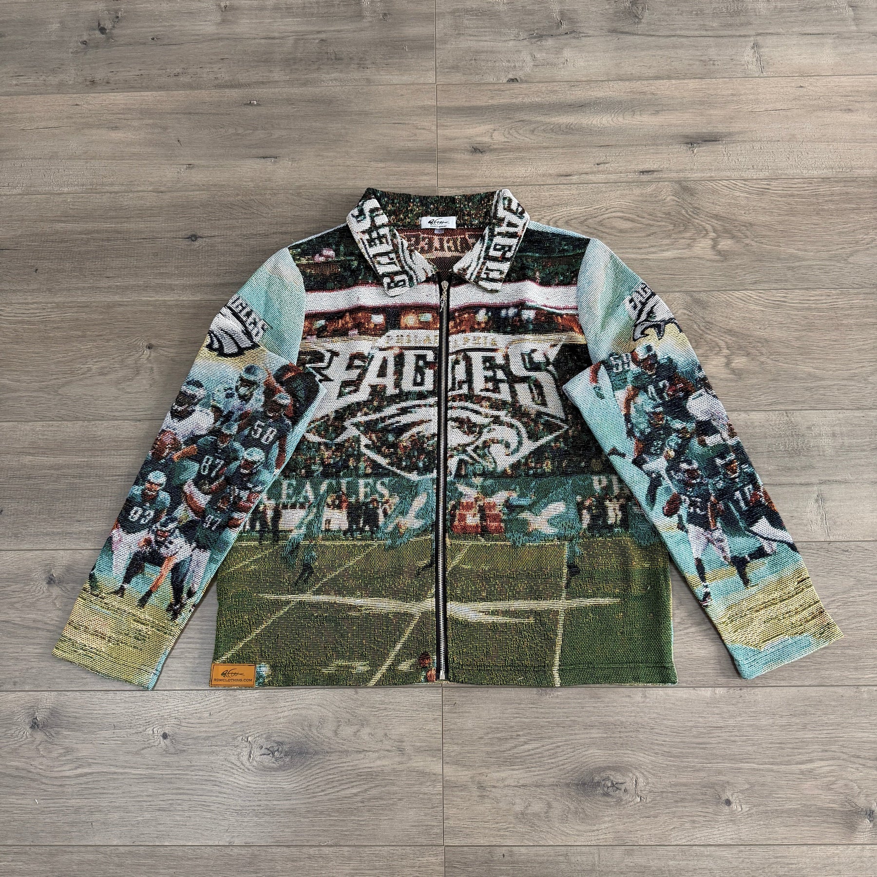 RDMCLOTHINGART tapestry hoodie PHILADELPHIA EAGLES  TAPESTRY JACKET