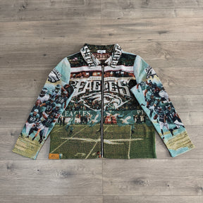 RDMCLOTHINGART tapestry hoodie PHILADELPHIA EAGLES  TAPESTRY JACKET