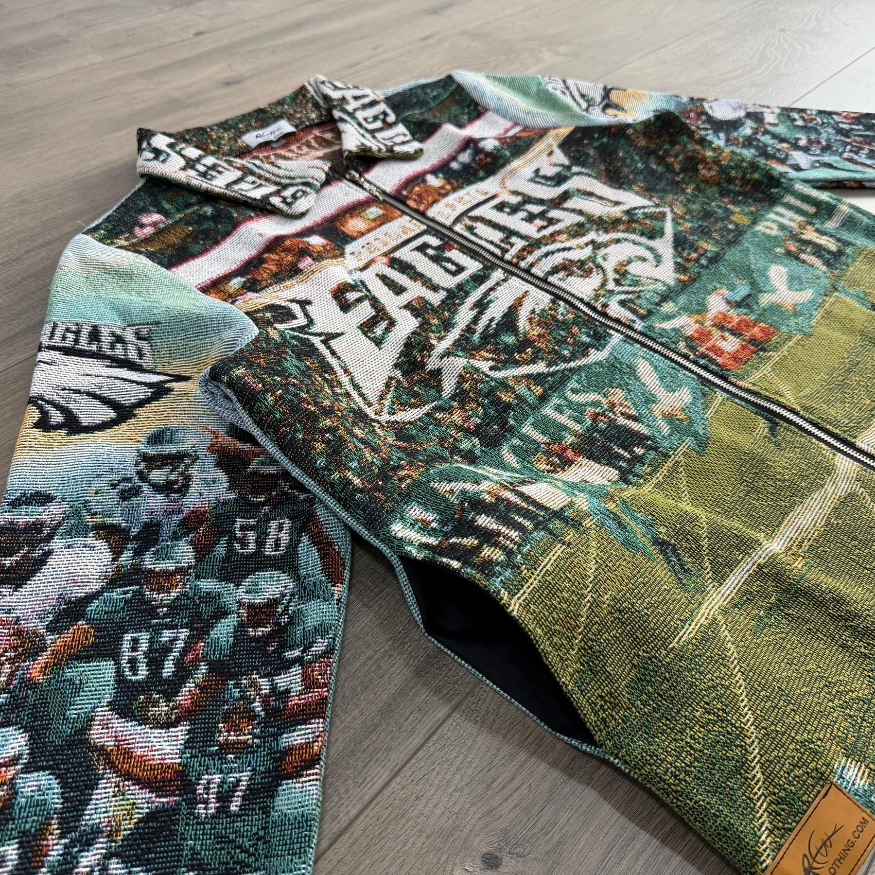 RDMCLOTHINGART tapestry hoodie PHILADELPHIA EAGLES  TAPESTRY JACKET