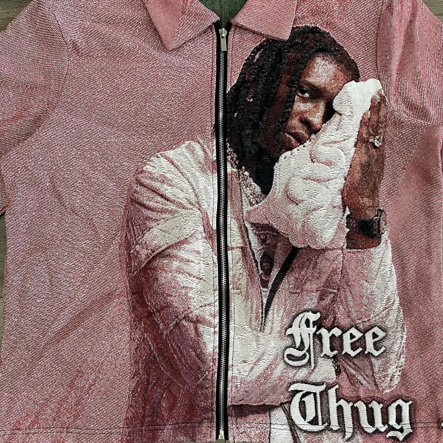 PINK YSL TAPESTRY JACKET - RDMCLOTHINGART