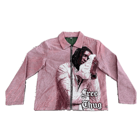 PINK YSL TAPESTRY JACKET - RDMCLOTHINGART