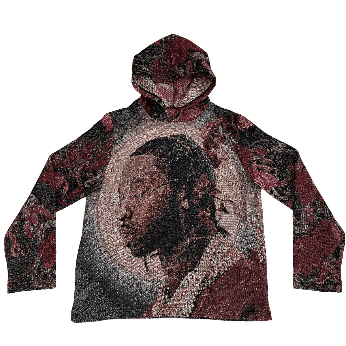 POPSMOKE TAPESTRY HOODIE - RDMCLOTHINGART