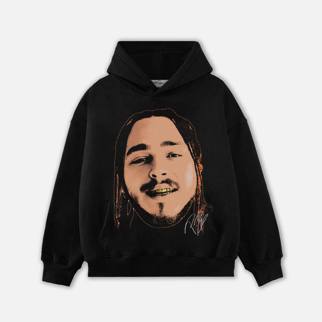 POSTMALONE HEAD HOODIE-1085 - RDMCLOTHINGART