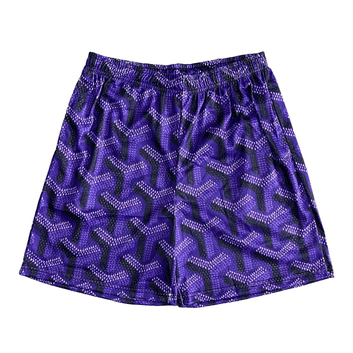 PURPLE GY MESH SHORTS-8736 - RDMCLOTHINGART