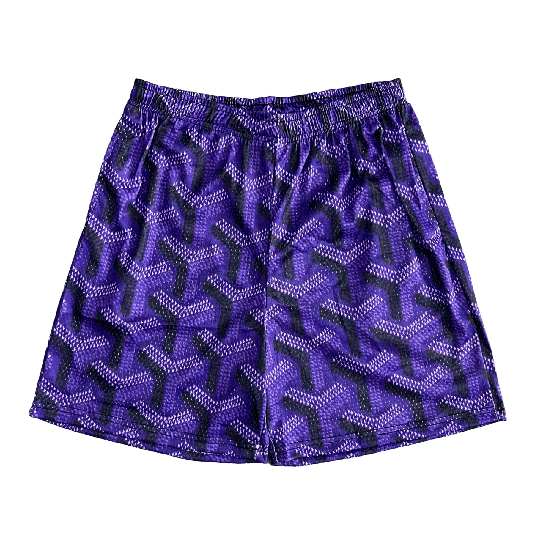 PURPLE GY MESH SHORTS-8736 - RDMCLOTHINGART