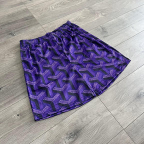 PURPLE GY MESH SHORTS-8736 - RDMCLOTHINGART