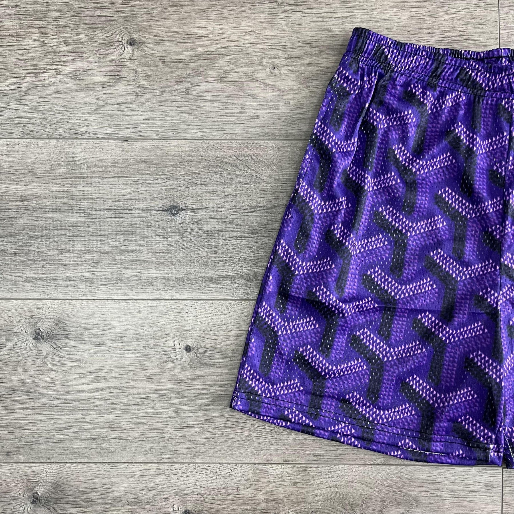 PURPLE GY MESH SHORTS-8736 - RDMCLOTHINGART