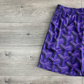 PURPLE GY MESH SHORTS-8736 - RDMCLOTHINGART