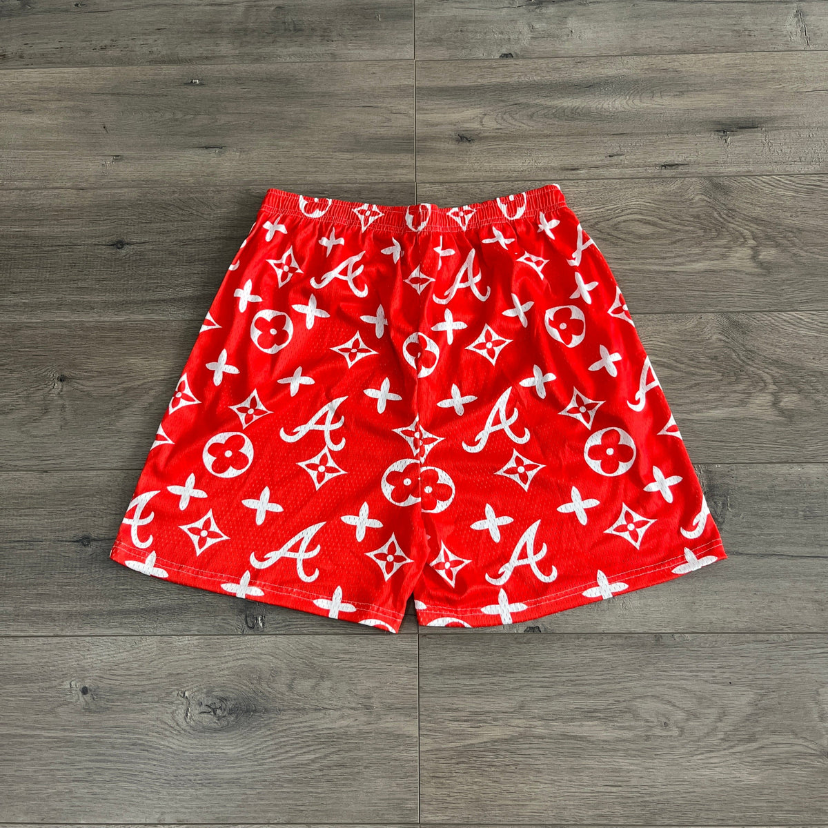 RDMCLOTHINGART tapestry hoodie RED ALABAMA MESH SHORTS-8600