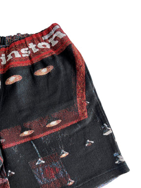 RED MJ DUNK TAPESTRY SHORTS - RDMCLOTHINGART