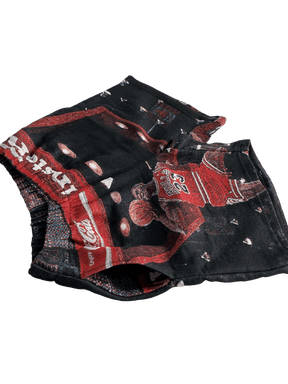 RED MJ DUNK TAPESTRY SHORTS - RDMCLOTHINGART
