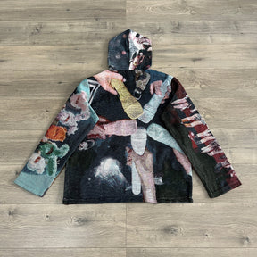 RDMCLOTHINGART tapestry hoodie RED VELVET TAPESTRY HOODIE