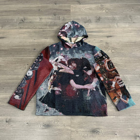 RDMCLOTHINGART tapestry hoodie RED VELVET TAPESTRY HOODIE