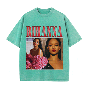 RDMCLOTHINGART tapestry hoodie RIHANNA HEAVY WEIGHT COTTON TEE-8868