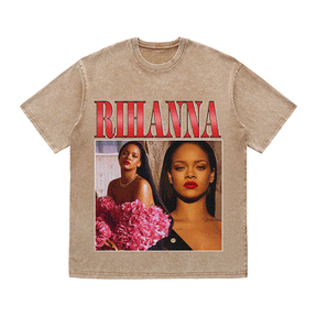 RDMCLOTHINGART tapestry hoodie RIHANNA HEAVY WEIGHT COTTON TEE-8868