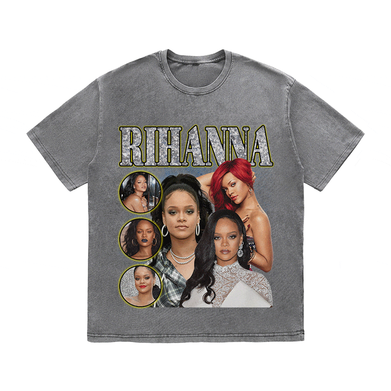 RDMCLOTHINGART tapestry hoodie RIHANNA HEAVY WEIGHT COTTON TEE-9135