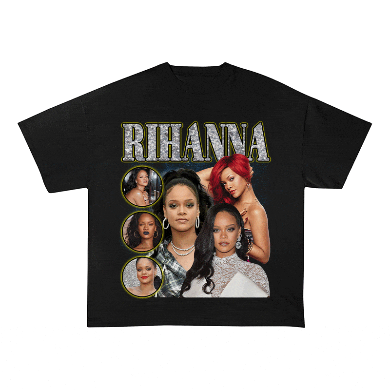 RDMCLOTHINGART tapestry hoodie RIHANNA HEAVY WEIGHT COTTON TEE-9135