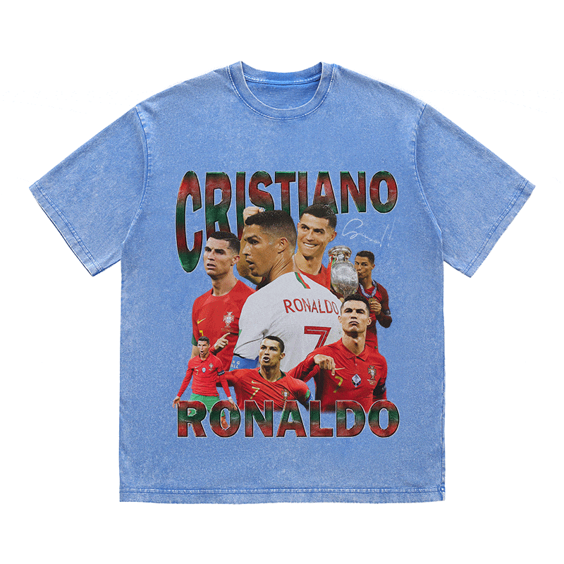 RDMCLOTHINGART tapestry hoodie RONALDO 3 HEAVY WEIGHT COTTON TEE-8980