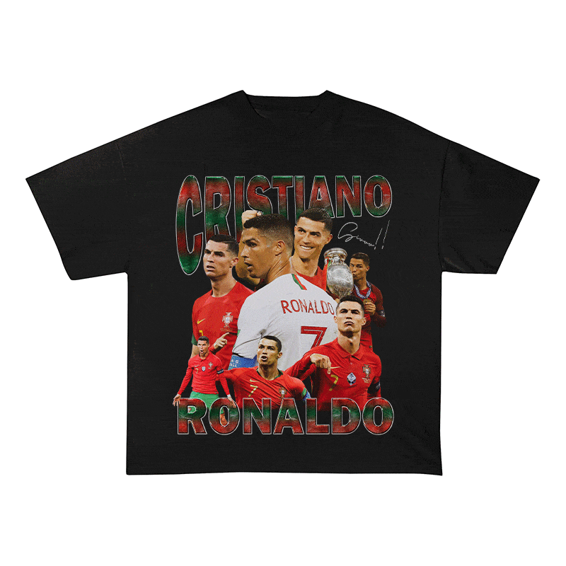 RDMCLOTHINGART tapestry hoodie RONALDO 3 HEAVY WEIGHT COTTON TEE-8980
