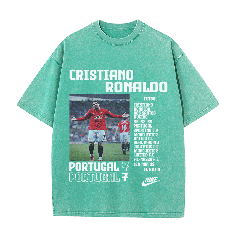 RDMCLOTHINGART tapestry hoodie RONALDO HEAVY WEIGHT COTTON TEE-8827