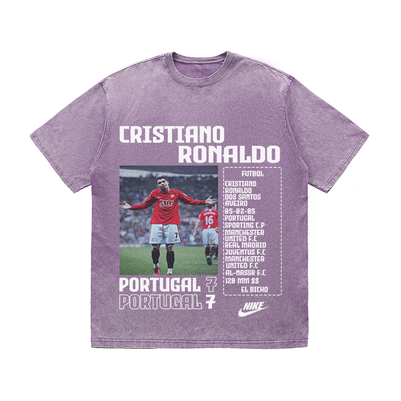 RDMCLOTHINGART tapestry hoodie RONALDO HEAVY WEIGHT COTTON TEE-8827