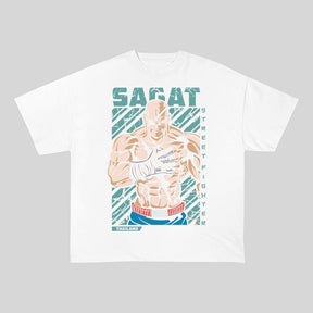 RDMCLOTHINGART tapestry hoodie SAGAT HEAVY COTTON TEES-9430