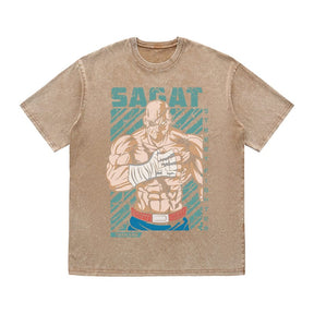 RDMCLOTHINGART tapestry hoodie SAGAT HEAVY COTTON TEES-9430