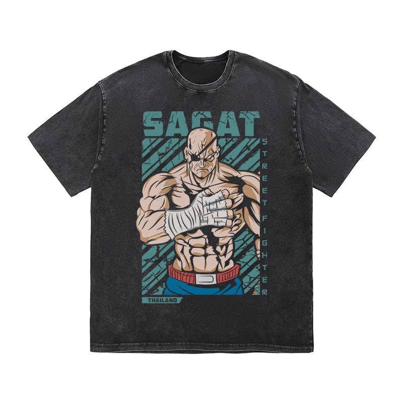 RDMCLOTHINGART tapestry hoodie SAGAT HEAVY COTTON TEES-9430