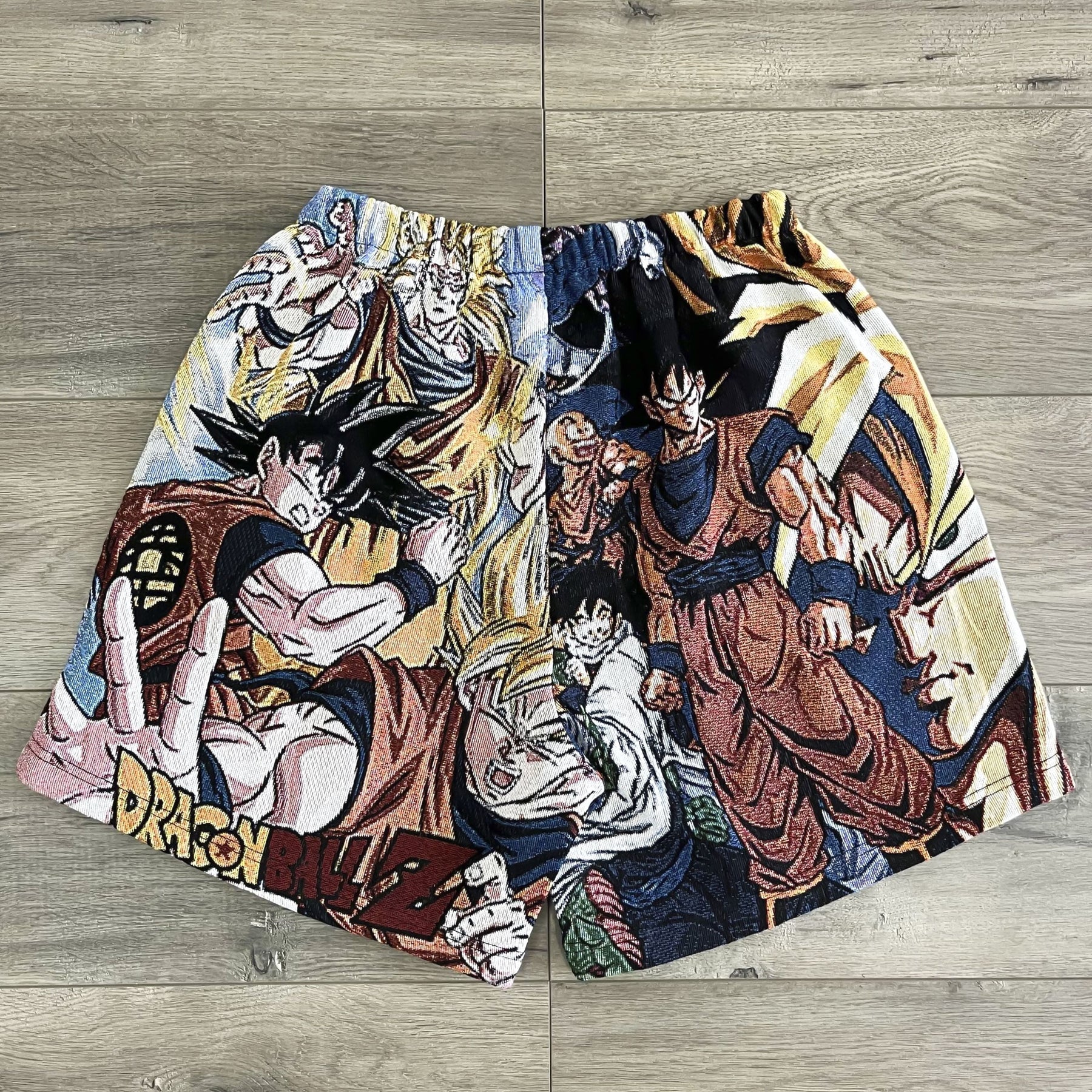 SAIYAN TAPESTRY SHORTS - RDMCLOTHINGART