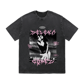 RDMCLOTHINGART tapestry hoodie SELENA GOMEZ HEAVY WEIGHT COTTON TEE-8945