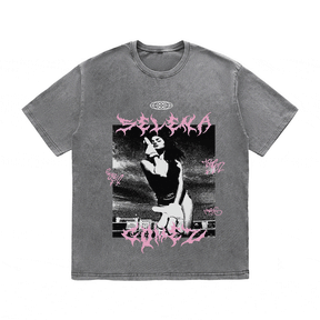 RDMCLOTHINGART tapestry hoodie SELENA GOMEZ HEAVY WEIGHT COTTON TEE-8945